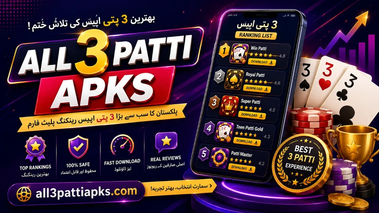 All 3 Patti APKs · Neon bonus board — Track top Teen Patti and rummy installs with verified bonus cues before you leave the directory.